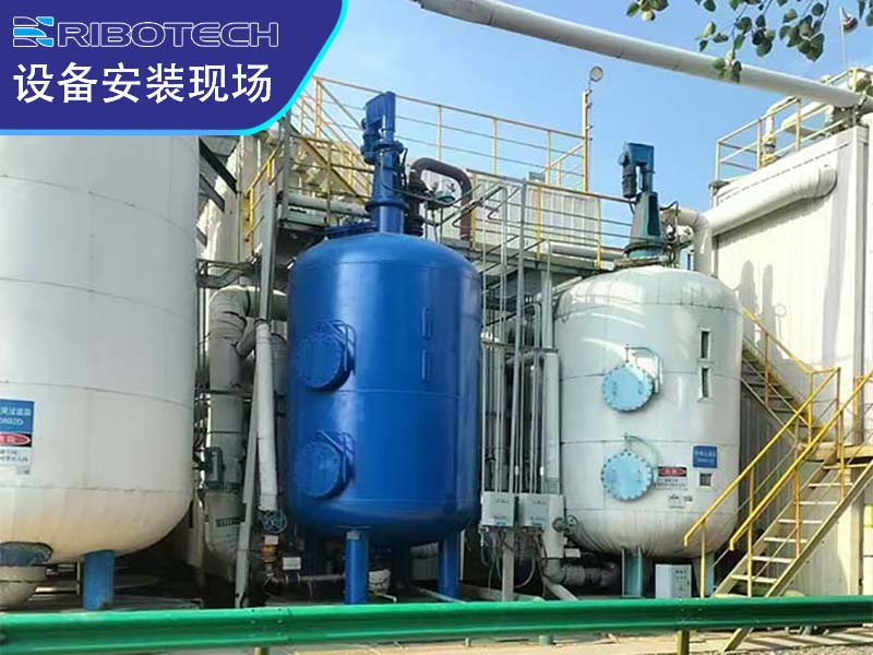 循环水旁滤过滤器安装现场