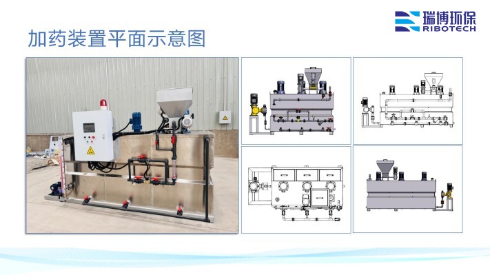 全自动加药装置_PAC_PAM絮凝剂__三箱加药设备_厂家平面图