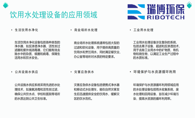 环保型饮用水过滤设备推荐_饮用水_纯水处理设备_应用领域图